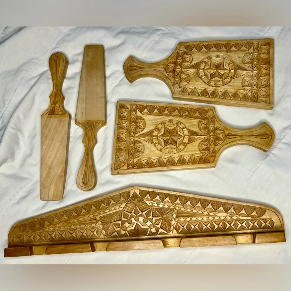 Handcrafted Wooden Wall Decor with Intricate Carvings